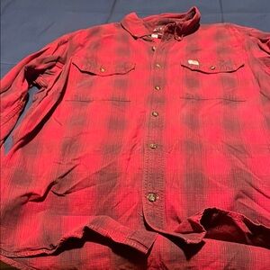 Carhartt Red Plaid Button-Up Shirt